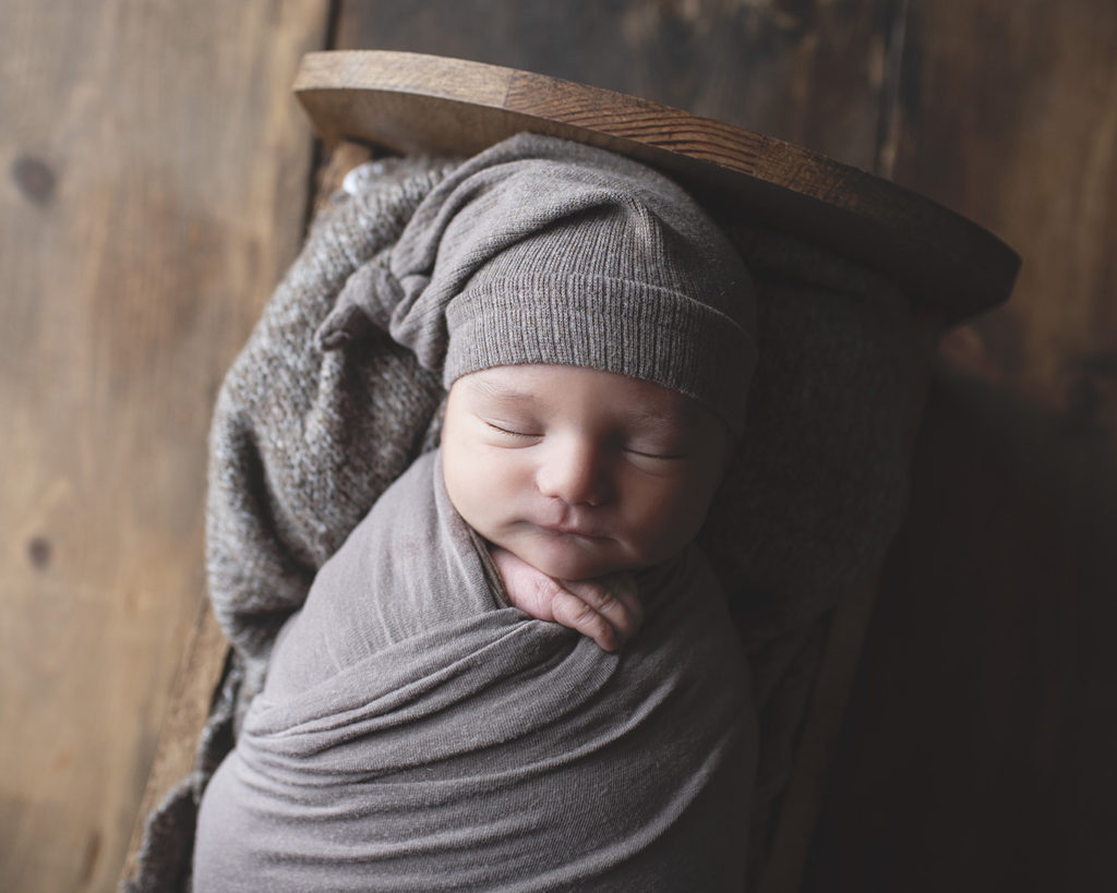 baby boy taupe neutral gray 