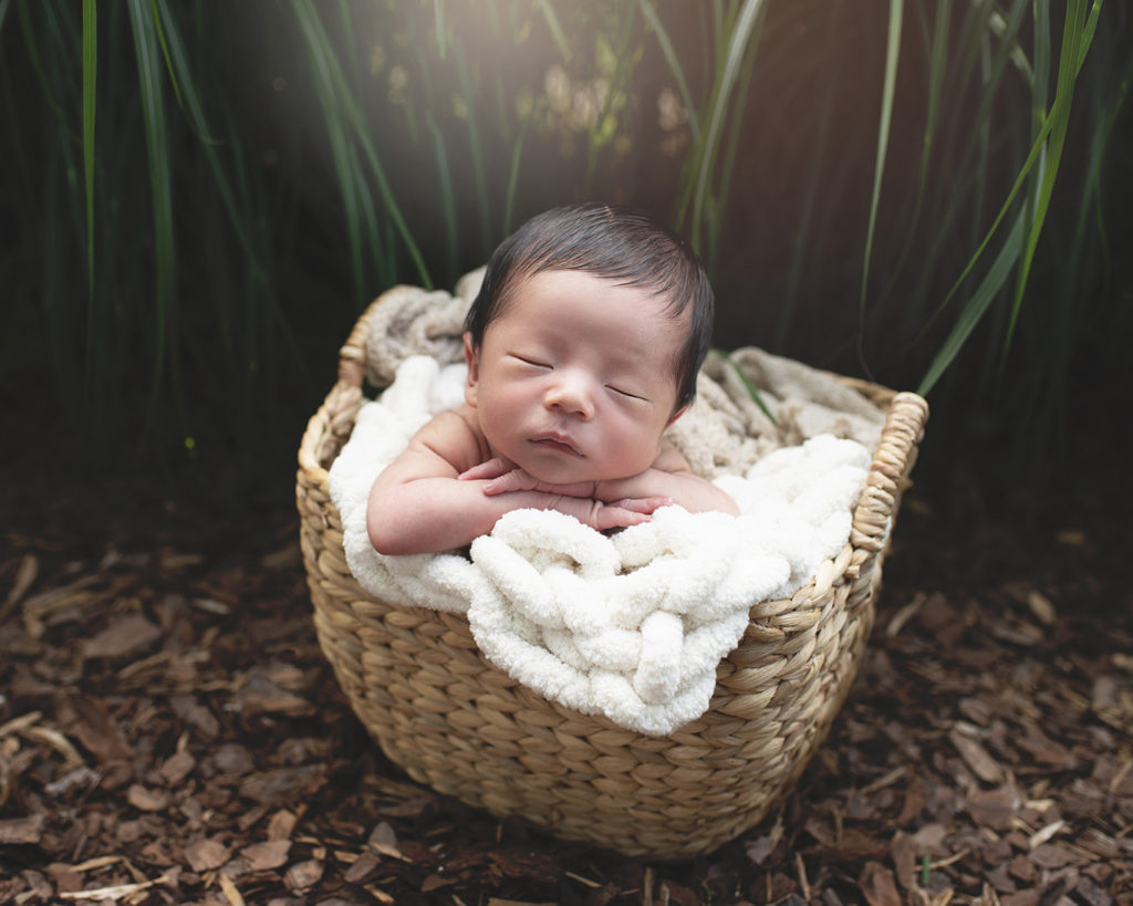 outdoor newborn photography portrait photoshoot